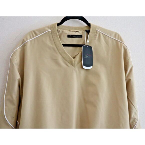 Greg Norman G7S1J557 Men's Sz XL Khaki Pull Over Technical Performance Jacket - Picture 3 of 6